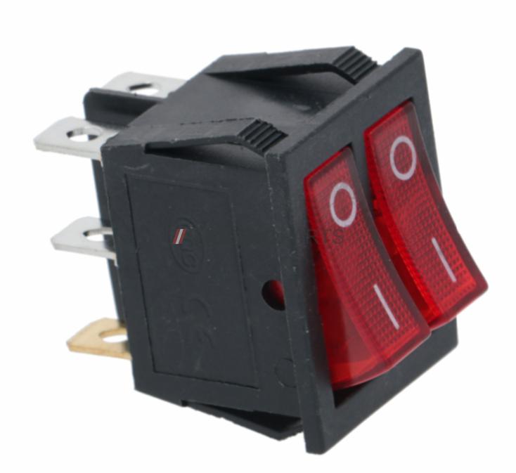 Vippekontakt dobbelt ON/OF 22x30 mm - G0322