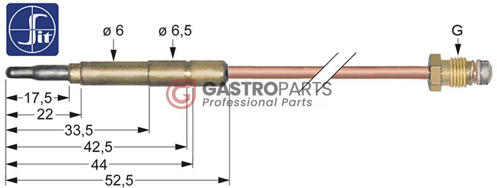 Termoføler M8X1 mm 1000 mm - G0587