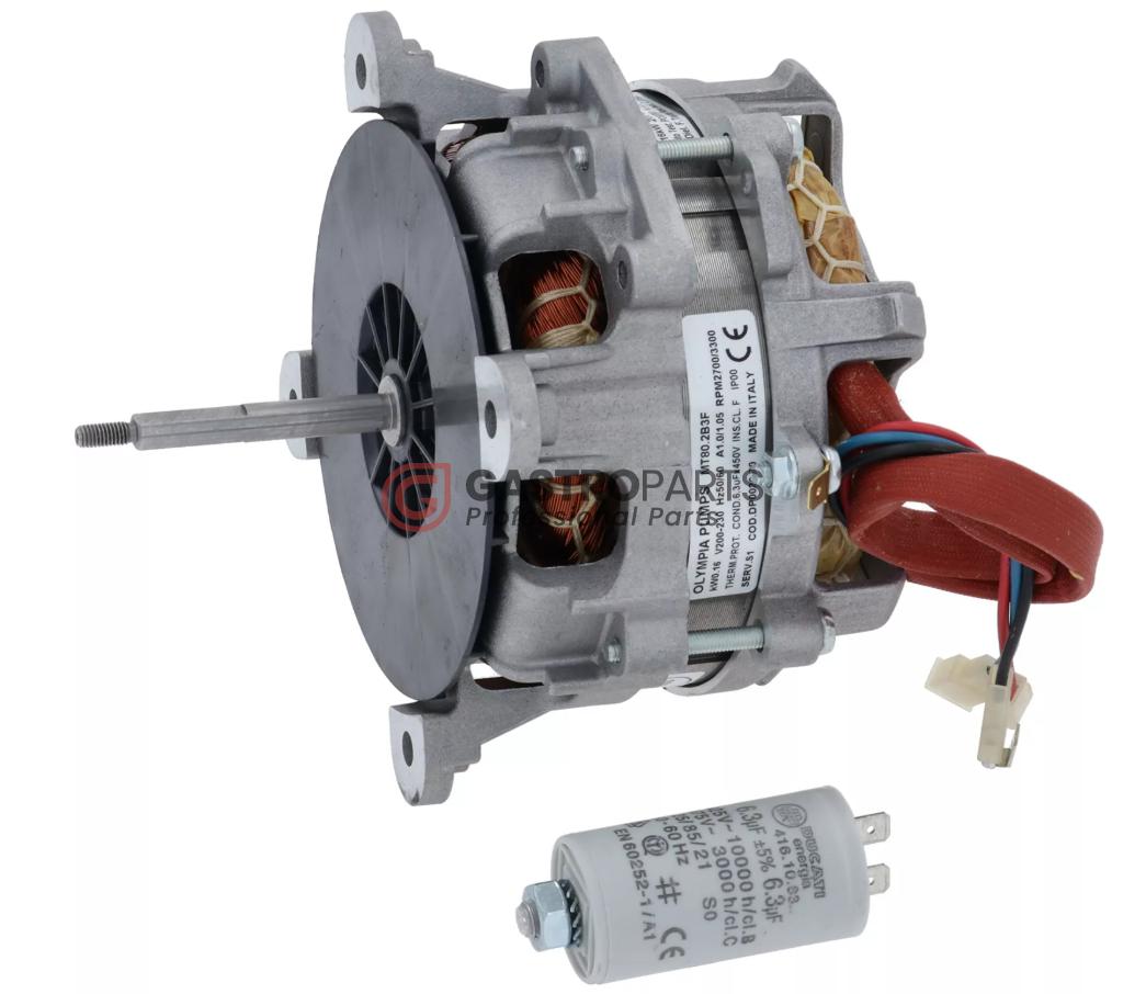 Varmeluft blæsermotor 160W 200-230V 50/60Hz - MT80.2B3F - G93303