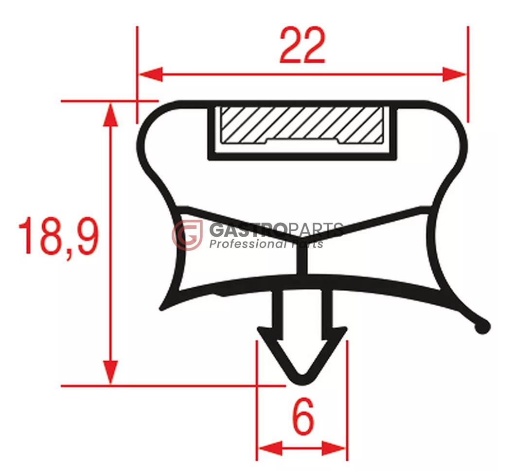 Electrolux/Zanussi dørparkning 1480x640 mm - G93150