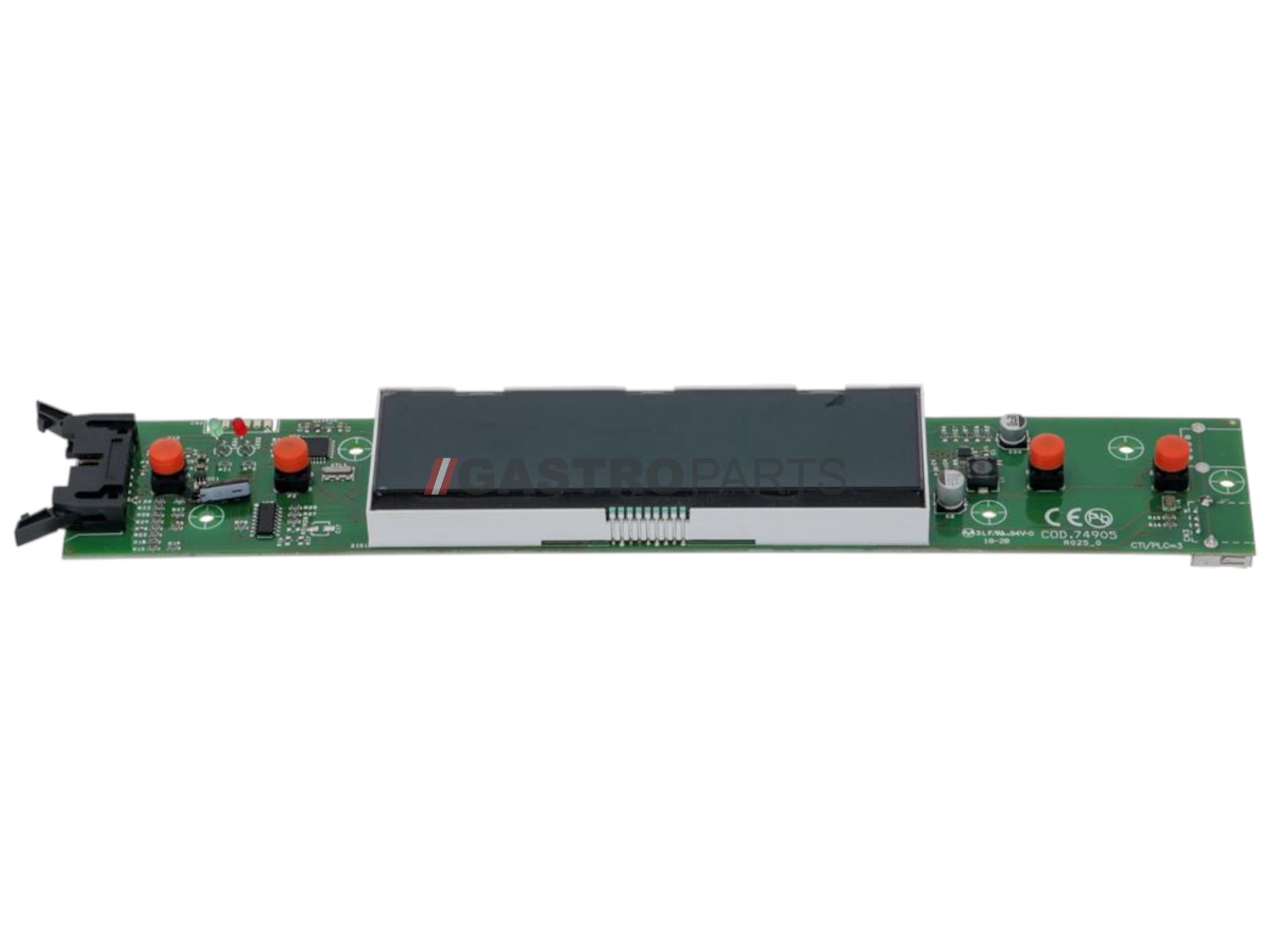 Pcb med LCD display 275x45 mm - G91694